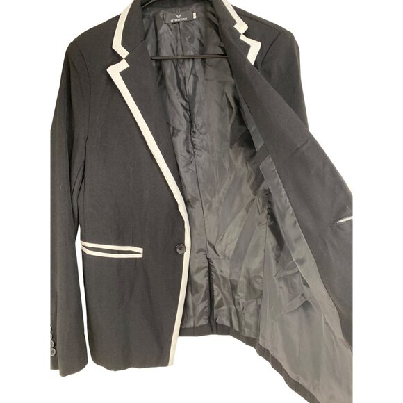 L/XL Soma Animal Print Sweater Jacket & Mymstorm Black Blazer Lot RZ10410 GUC - Picture 4 of 10